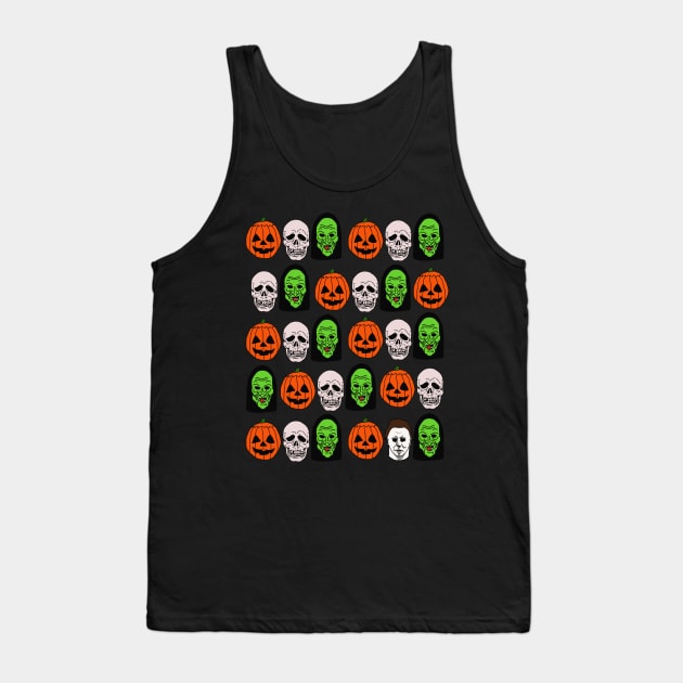 Silver Shamrock Masks Tank Top by Lydia's Green Light Closet 